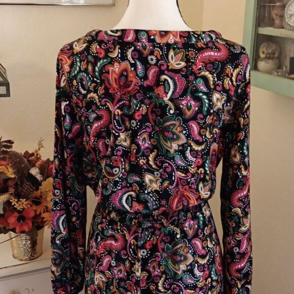 Croft & Barrow Paisley Fun Dress - Picture 6 of 11